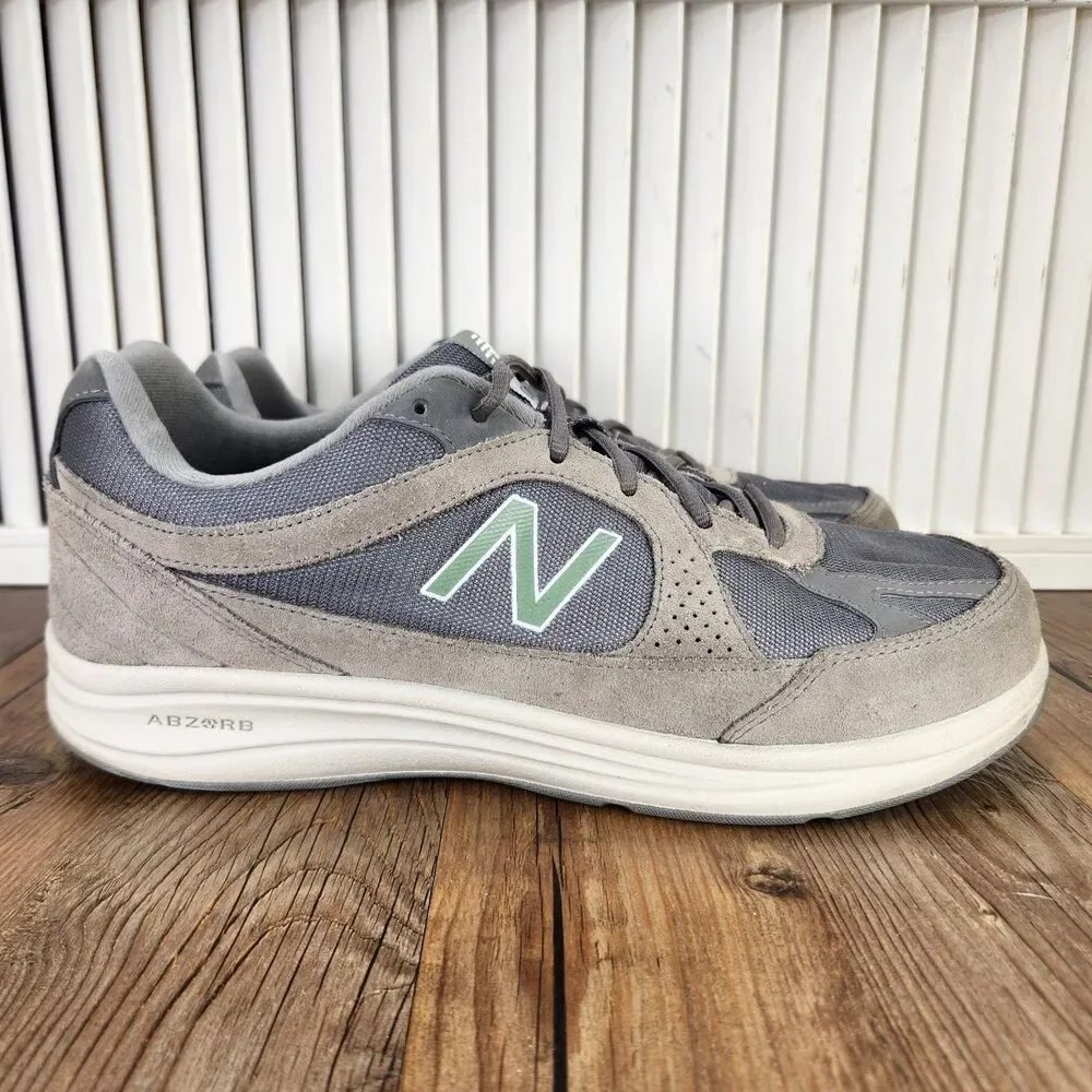 New Balance 877 Walking Shoes Mens Sz 11 4E Extra Wide Gray Low Sneakers MW877GT